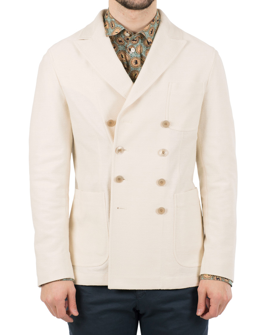 Herre | Blazere & jakker | The Gigi | Ziggy Double Breasted Cardigan White