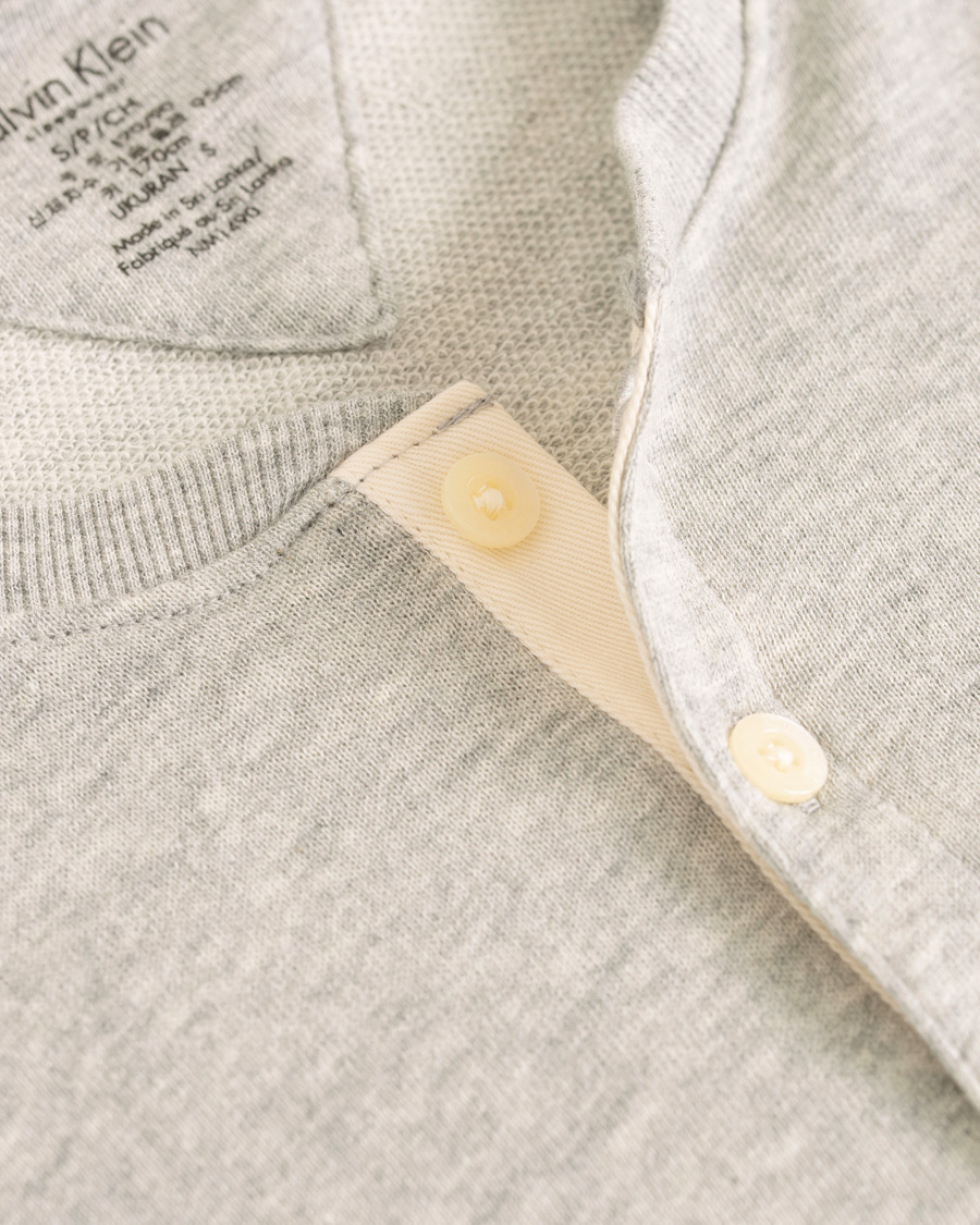 Herre | Trøjer | Calvin Klein | Henley Heather Grey