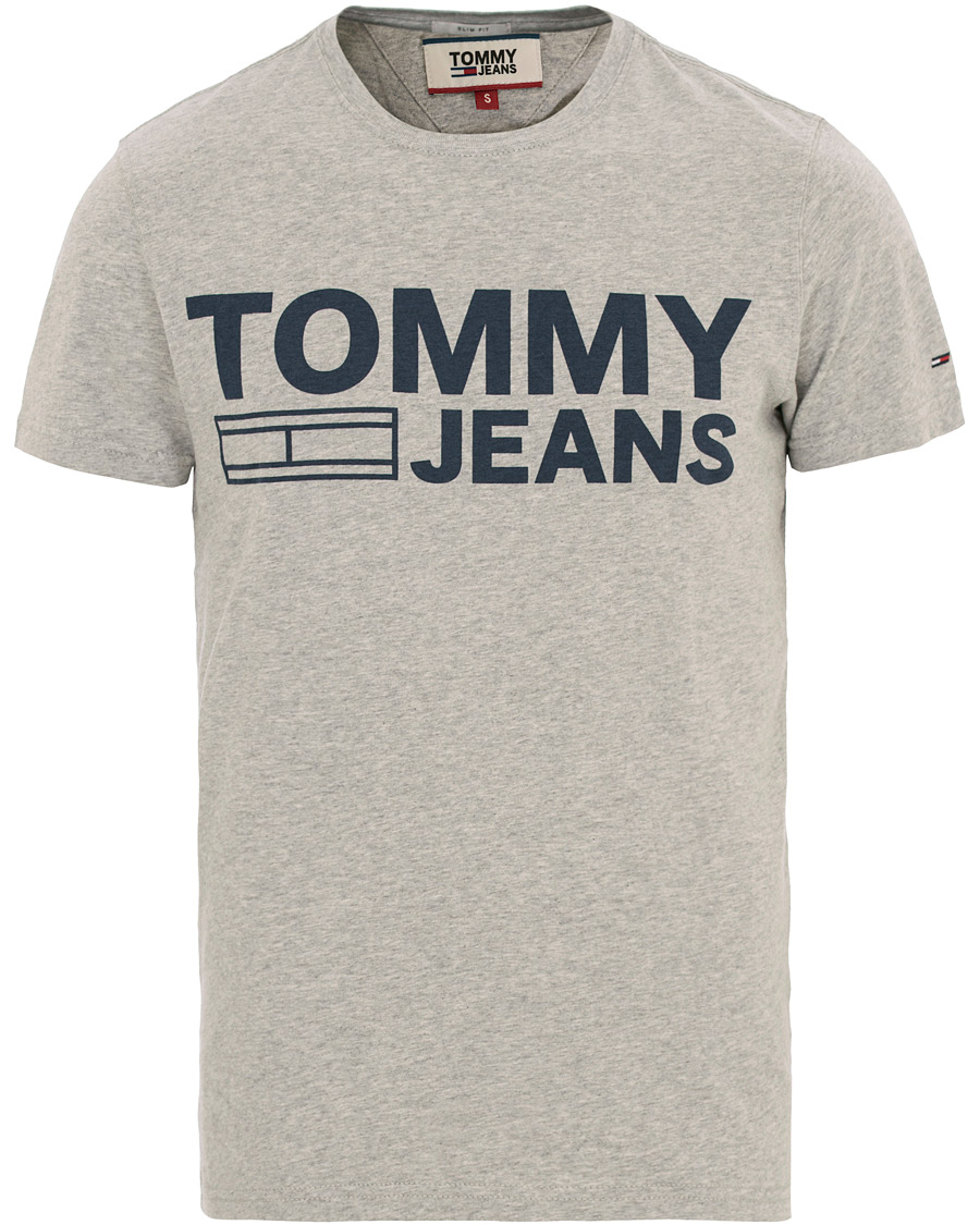 Herre | T-Shirts | Tommy Jeans | Basic Tee Grey