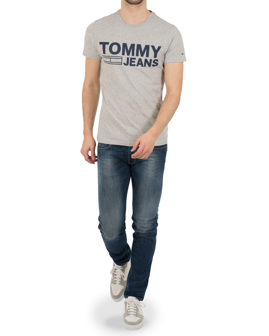 Herre | T-Shirts | Tommy Jeans | Basic Tee Grey