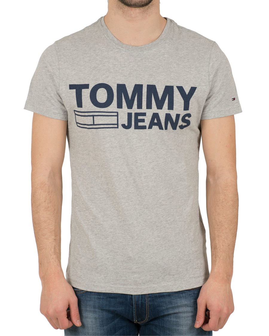 Herre | T-Shirts | Tommy Jeans | Basic Tee Grey