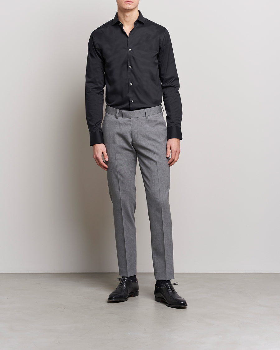 Herre | Tøj | Tiger of Sweden | Farell 5 Stretch Shirt Black