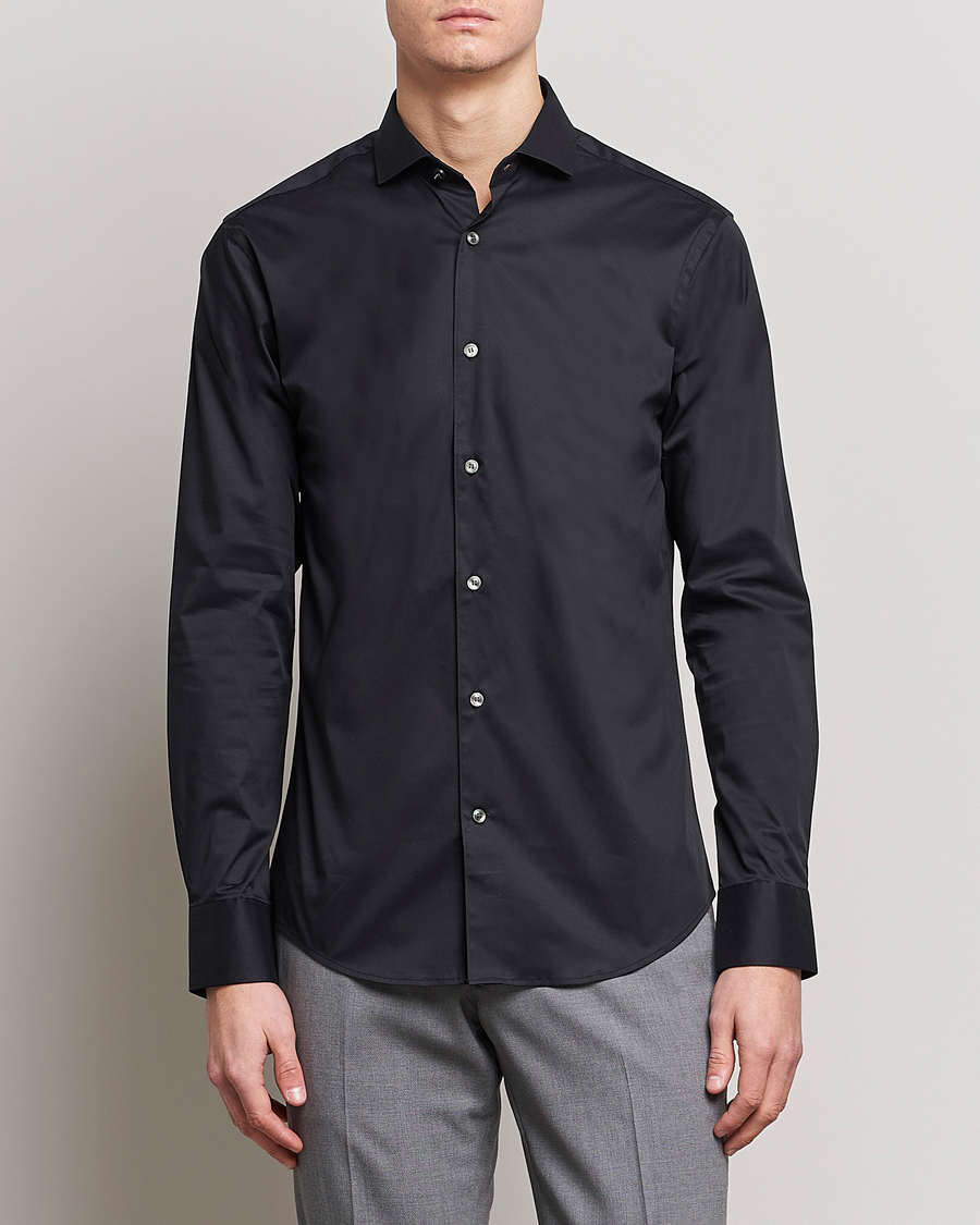 Herre | Tøj | Tiger of Sweden | Farell 5 Stretch Shirt Black