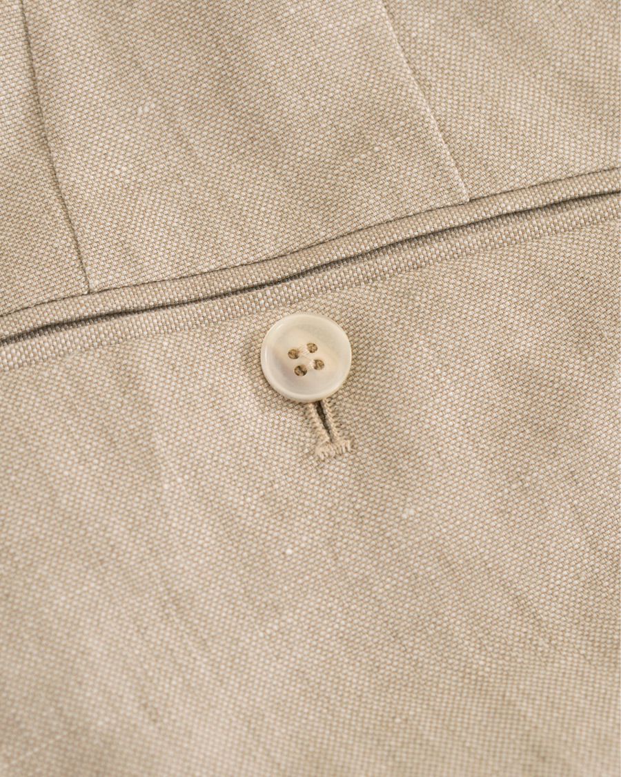 Herre | Bukser | Morris Heritage | Fred Oxford Linen/Cotton Trousers Beige