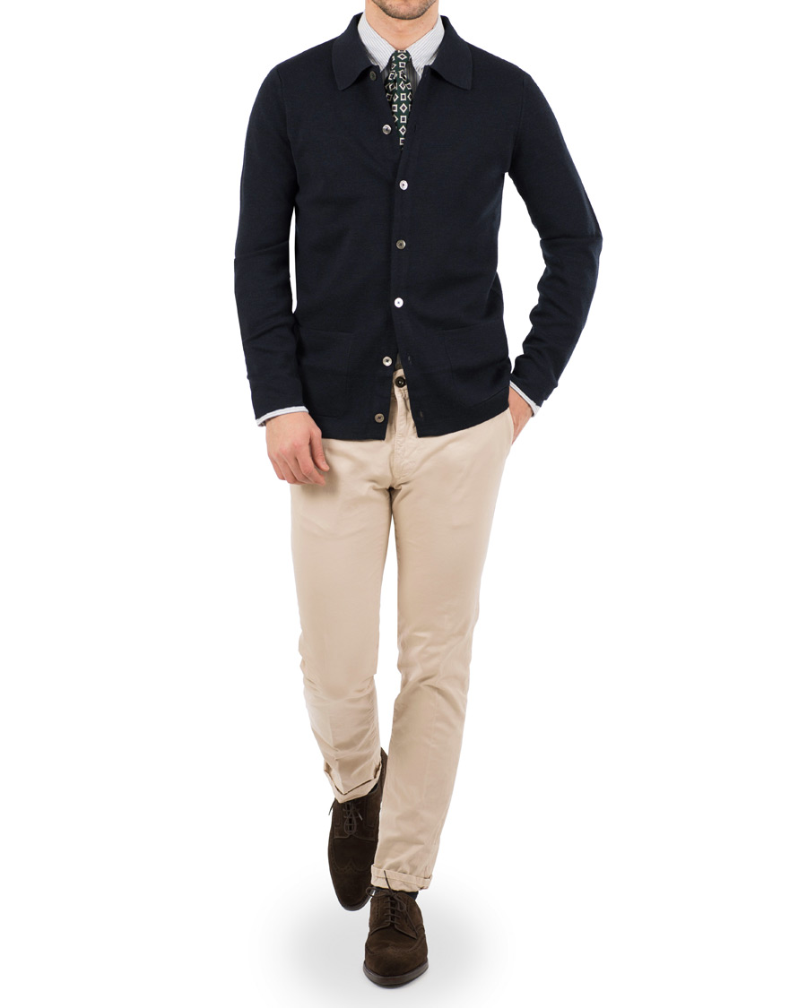 Herre | Trøjer | Morris Heritage | Dressed Cardigan Navy