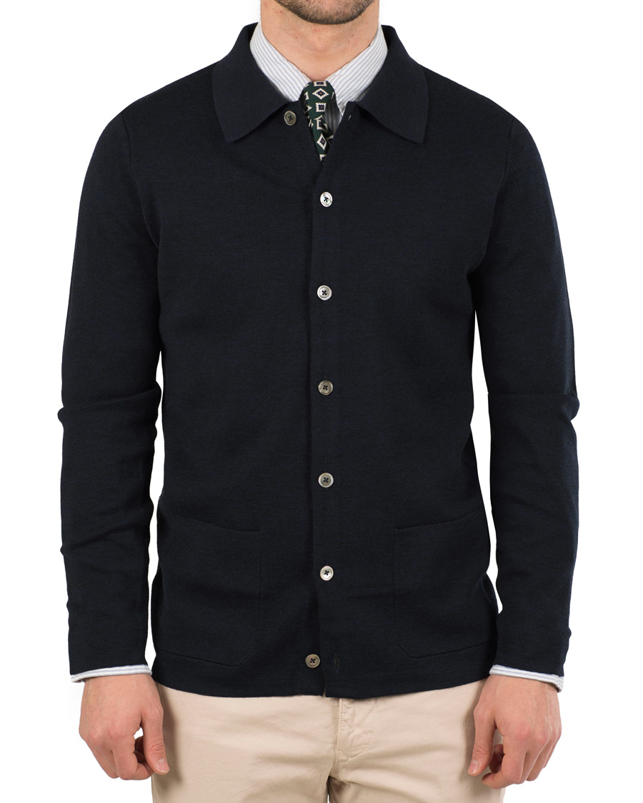 Herre | Trøjer | Morris Heritage | Dressed Cardigan Navy