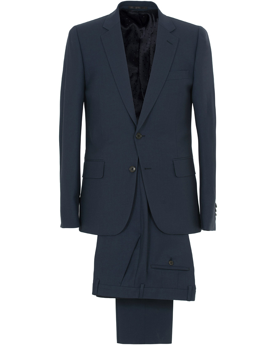Herre | Jakkesæt | Paul Smith | Slim Fit Wool Travel Suit Navy