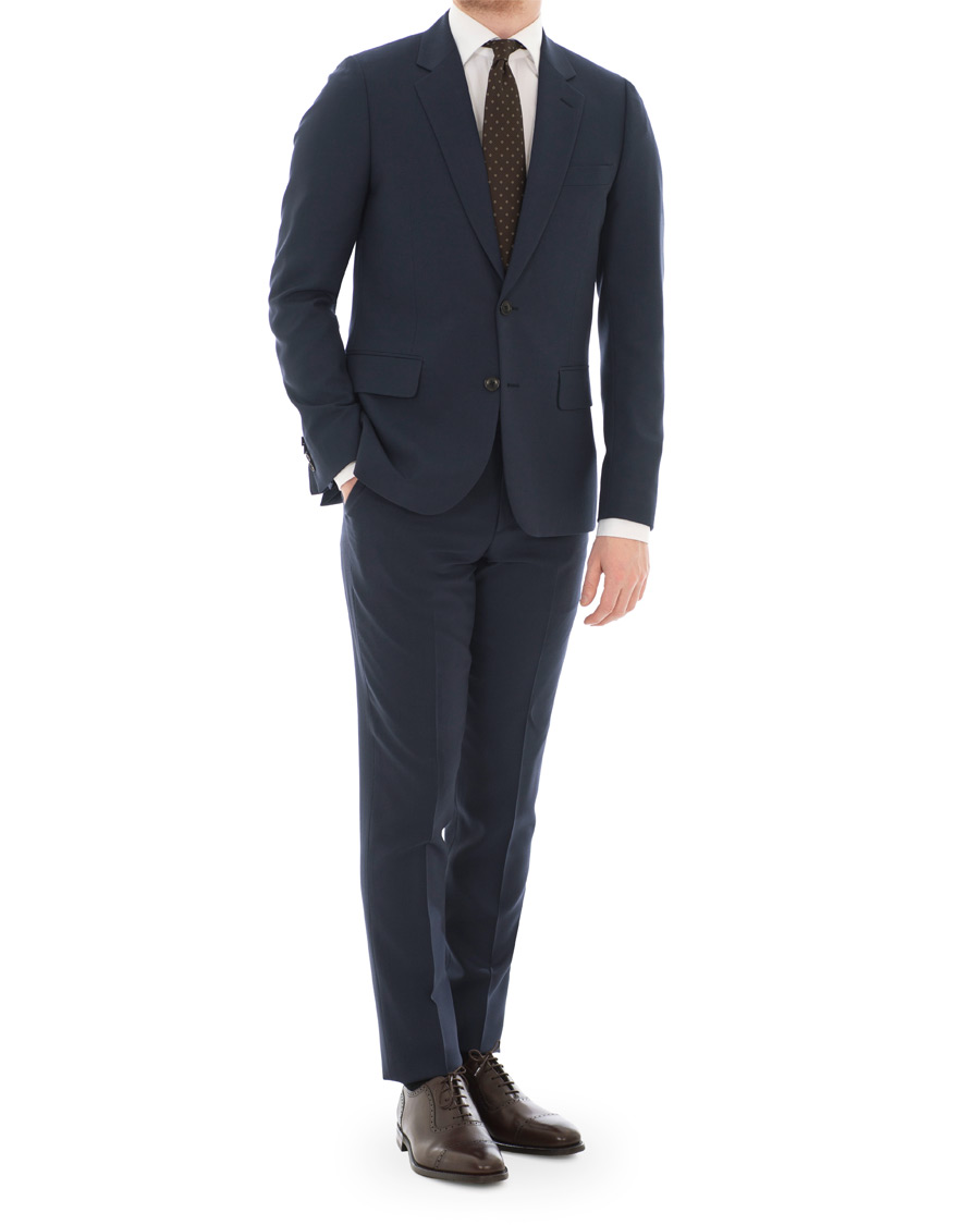 Herre | Jakkesæt | Paul Smith | Slim Fit Wool Travel Suit Navy