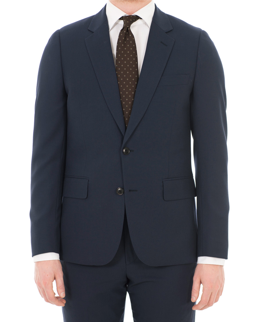 Herre | Jakkesæt | Paul Smith | Slim Fit Wool Travel Suit Navy