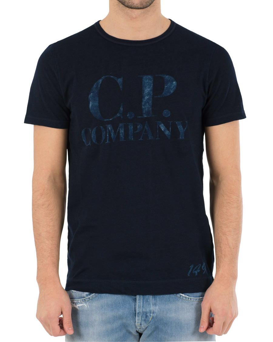 Herre | T-Shirts | C.P. Company | Printed Indigo Jersey Dark Navy