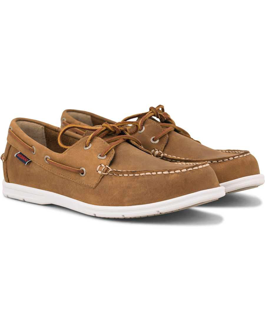 Sebago Litesides Boat Shoe Brown Leather - CareOfCarl.dk