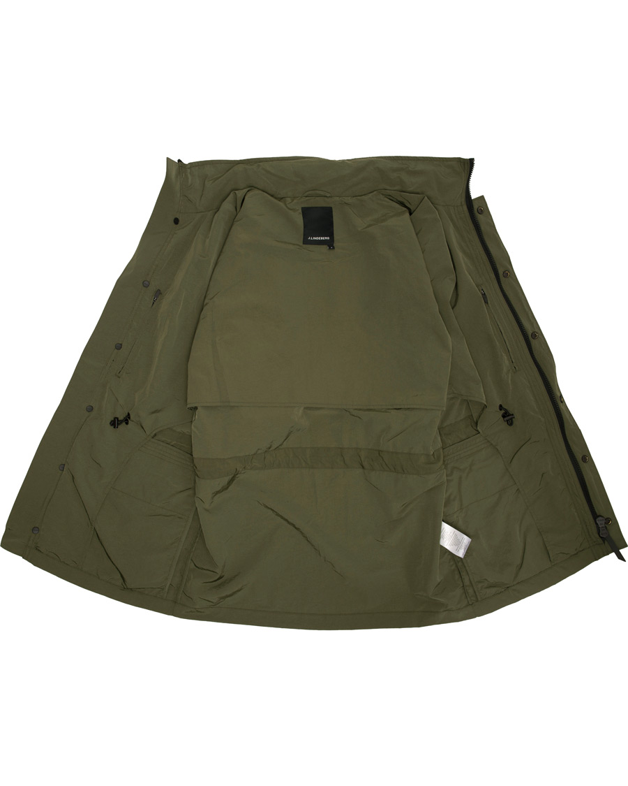 Herre | Jakker | J.Lindeberg | Farren Nickel Memo Field Jacket Beetle Green