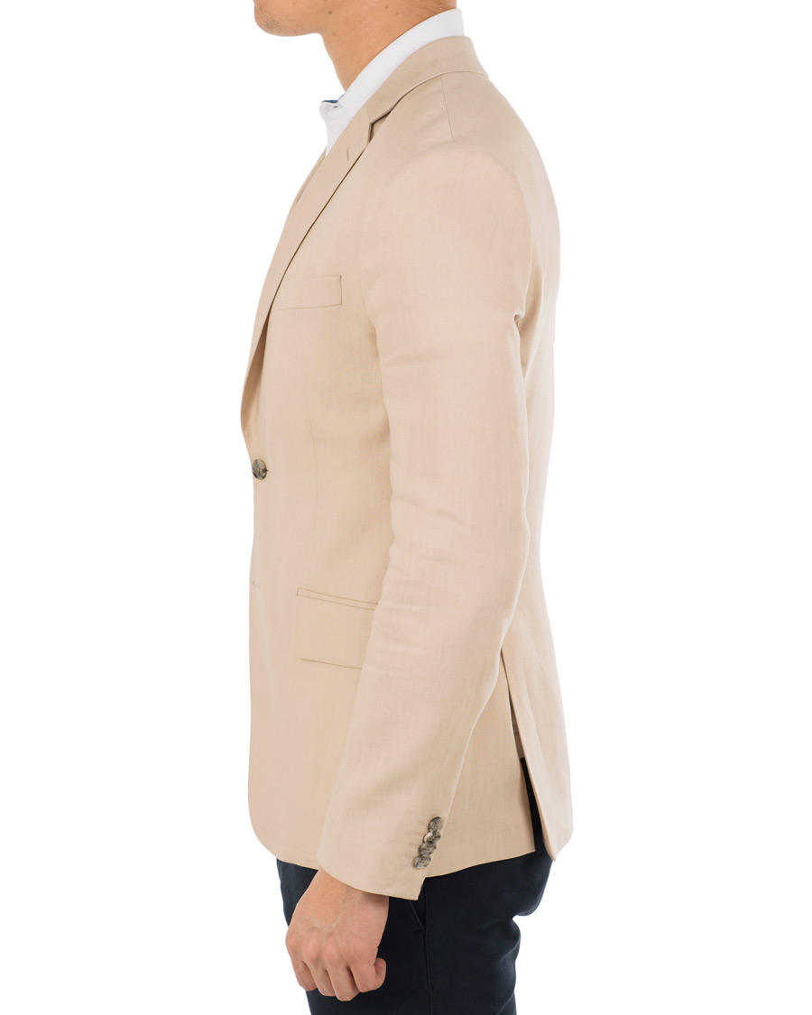 Herre | Blazere & jakker | J.Lindeberg | Hopper Soft Tech Linen Blazer Oxford Tan