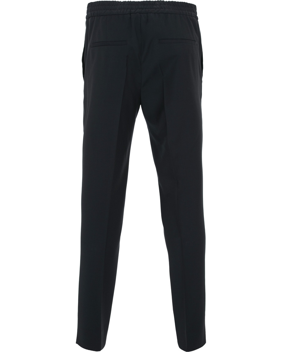Herre | Bukser | J.Lindeberg | Sasha Comfort Wool Draw String Trousers Navy