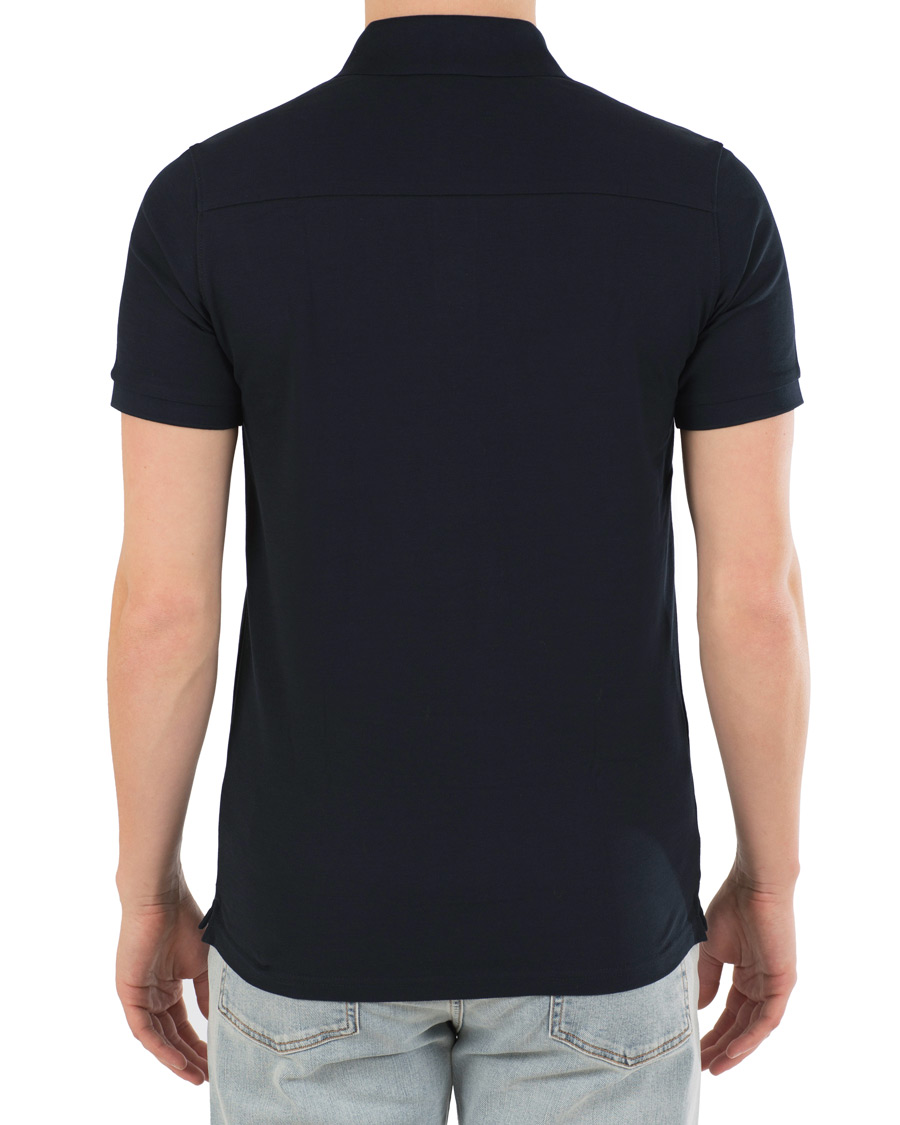 Herre | Polotrøjer | J.Lindeberg | Slim Fit Troy Clean Pique Navy