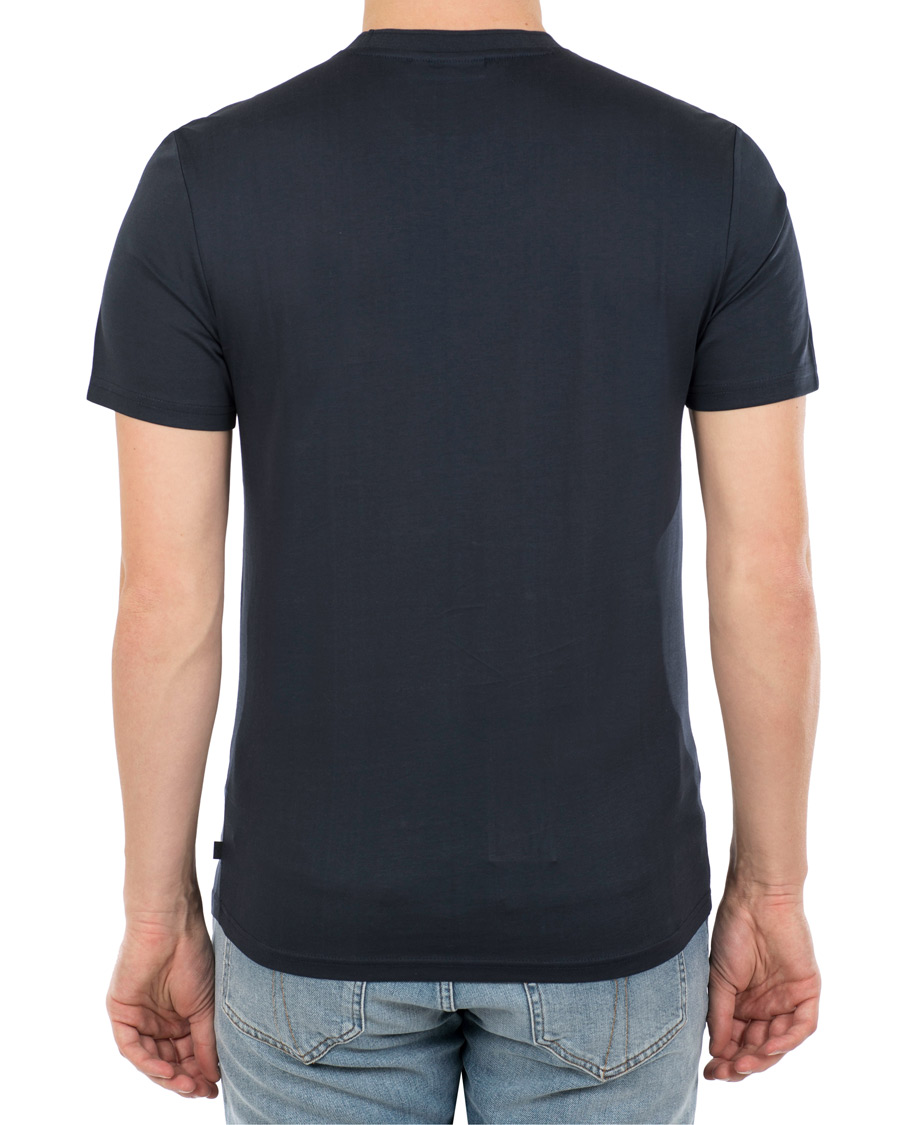 Herre | T-Shirts | J.Lindeberg | Silo Fine Cotton Crew Neck Tee Navy