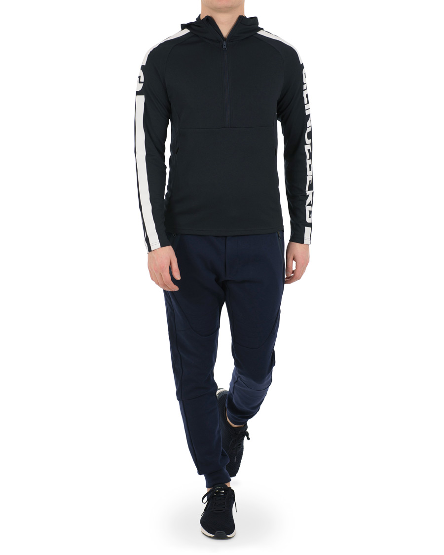 Herre | Trøjer | J.Lindeberg | Colin Double Mesh Hoodie Navy