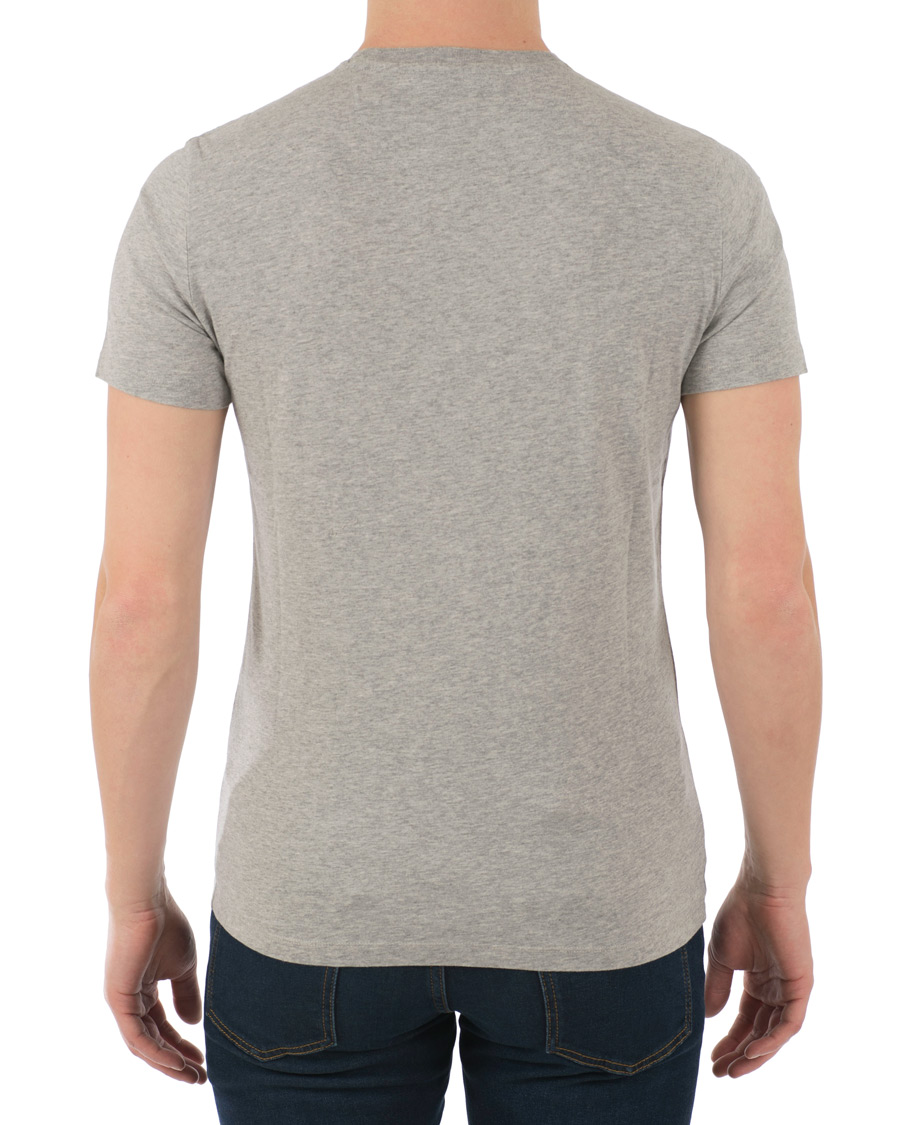 Herre | T-Shirts | Woolrich | Logo Crew Neck Tee Light Grey Melange