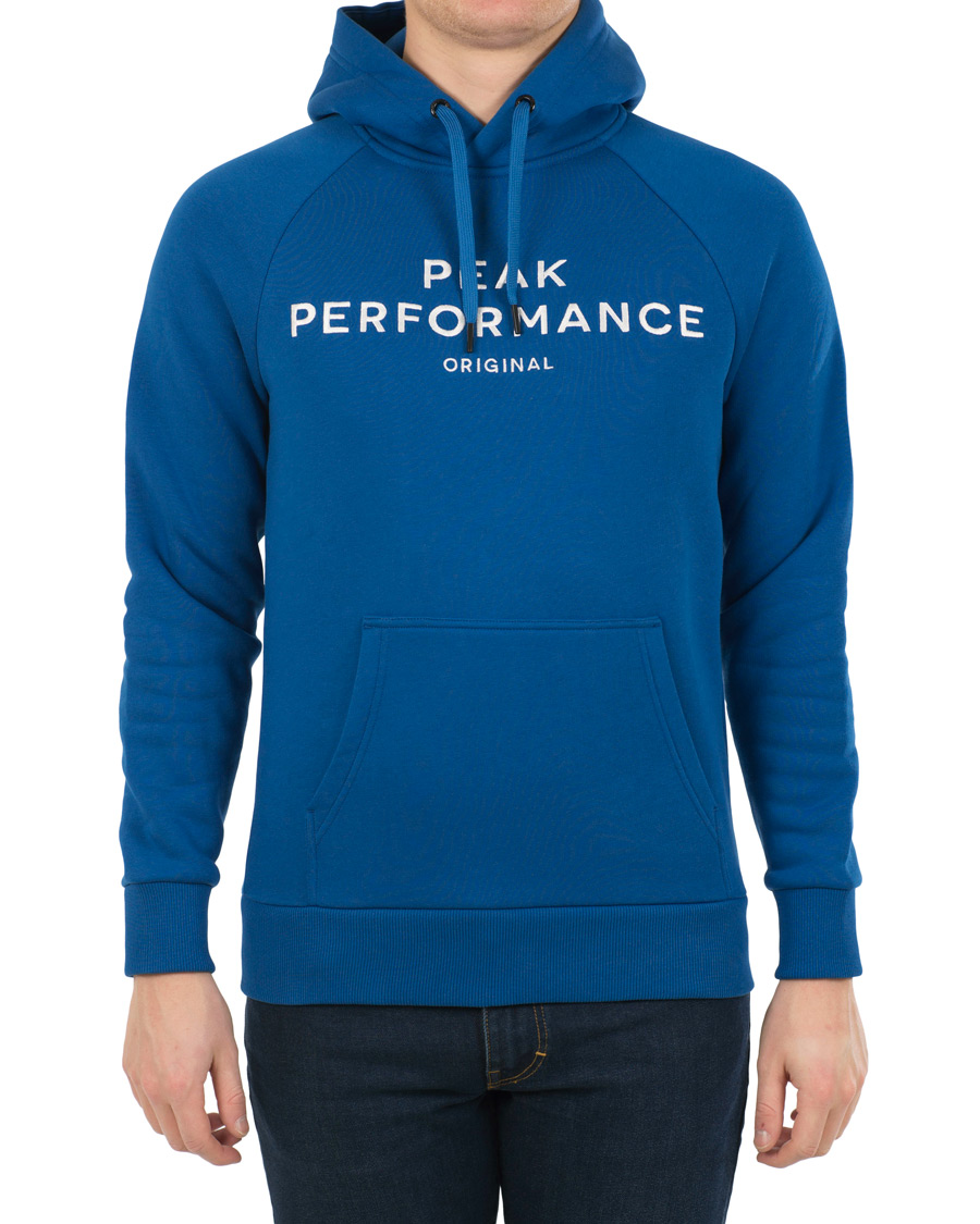 Herre | Trøjer | Peak Performance | Logo Hoodie True Blue