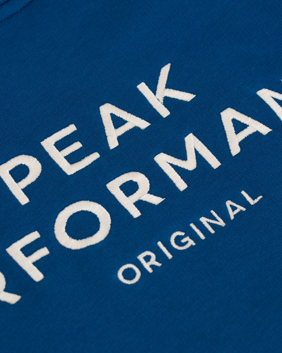 Herre | Trøjer | Peak Performance | Logo Hoodie True Blue