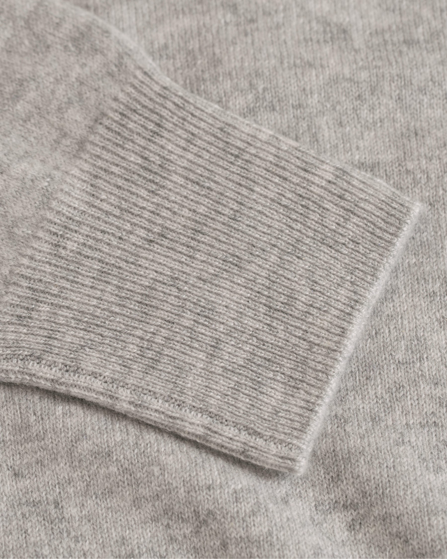 Herre | Trøjer | Soft Goat | Cashmere O-neck Light Grey