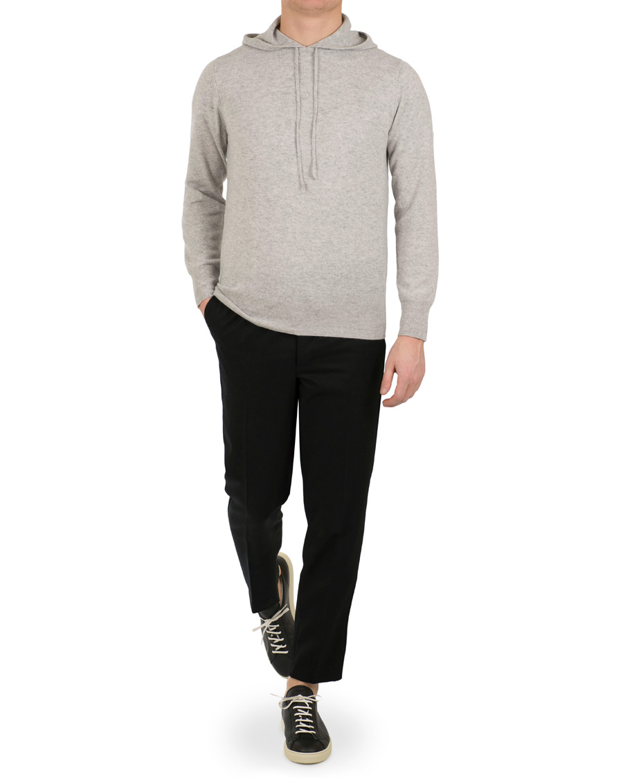Herre | Trøjer | Soft Goat | Cashmere Hoodie Light Grey