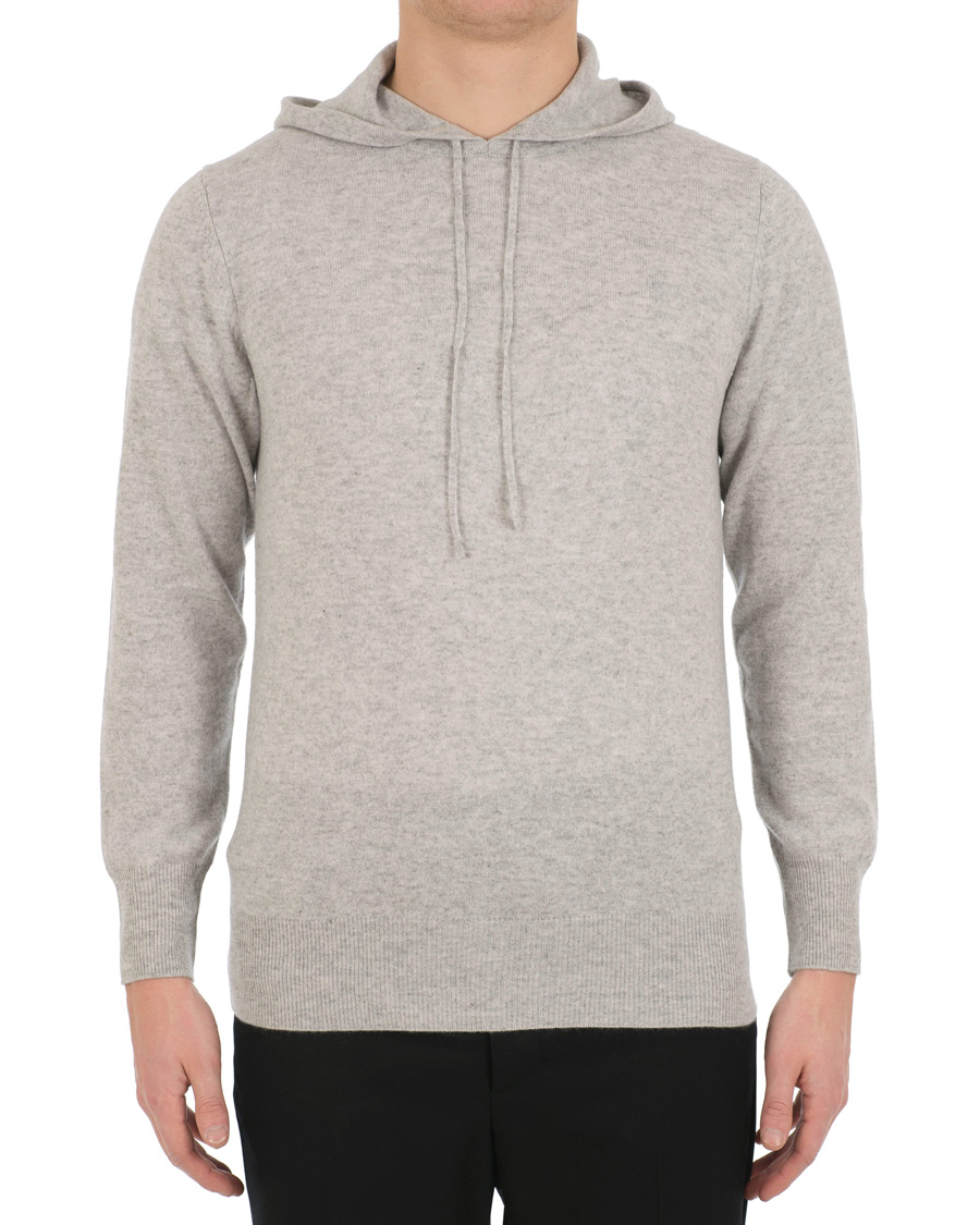Herre | Trøjer | Soft Goat | Cashmere Hoodie Light Grey