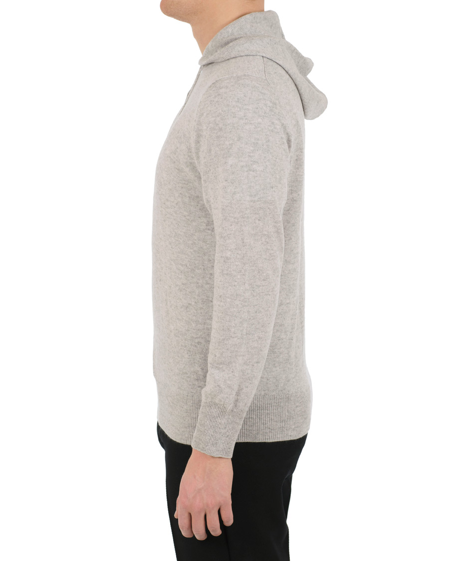 Herre | Trøjer | Soft Goat | Cashmere Hoodie Light Grey