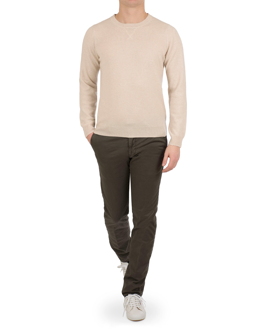 Herre | Trøjer | Soft Goat | Cashmere College Beige