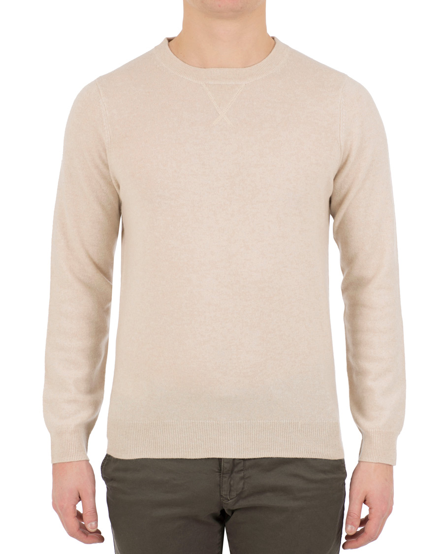 Herre | Trøjer | Soft Goat | Cashmere College Beige