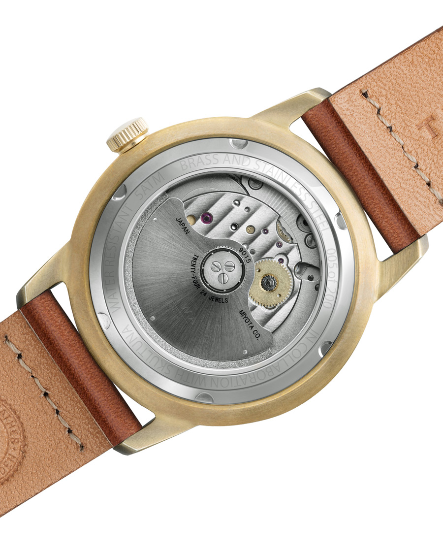 Herre | Skultuna Triwa X Skultuna III Watch Brown and Brass | Skultuna | Triwa X III Watch Brown and Brass