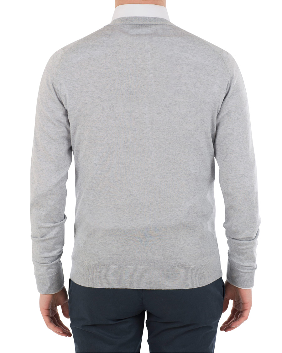 Herre | Trøjer | John Smedley | Petworth Merino Cardigan Bardot Grey