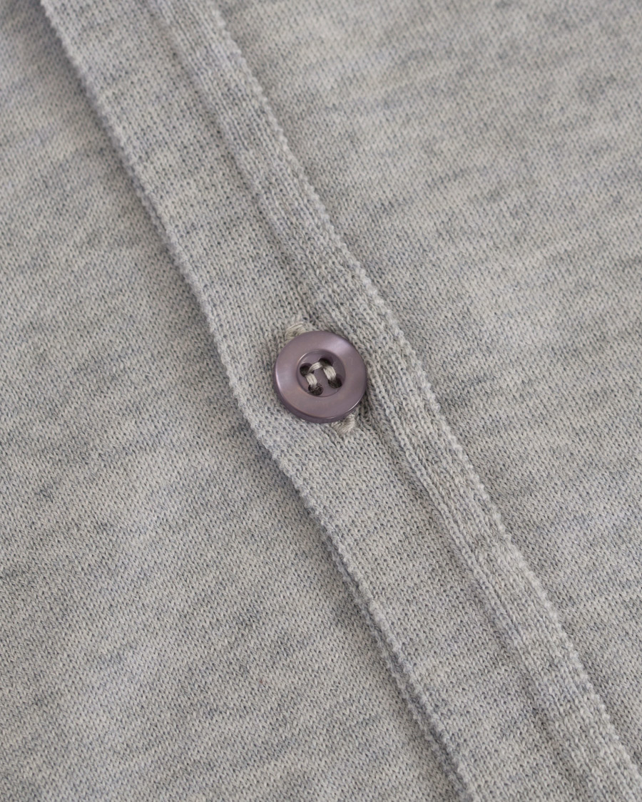 Herre | Trøjer | John Smedley | Petworth Merino Cardigan Bardot Grey