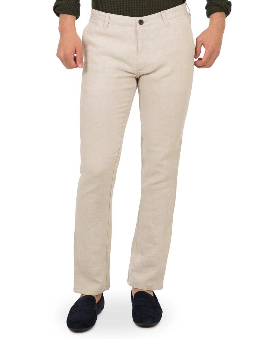 Herre | Bukser | NN07 | New Simon Linen Trousers Oat
