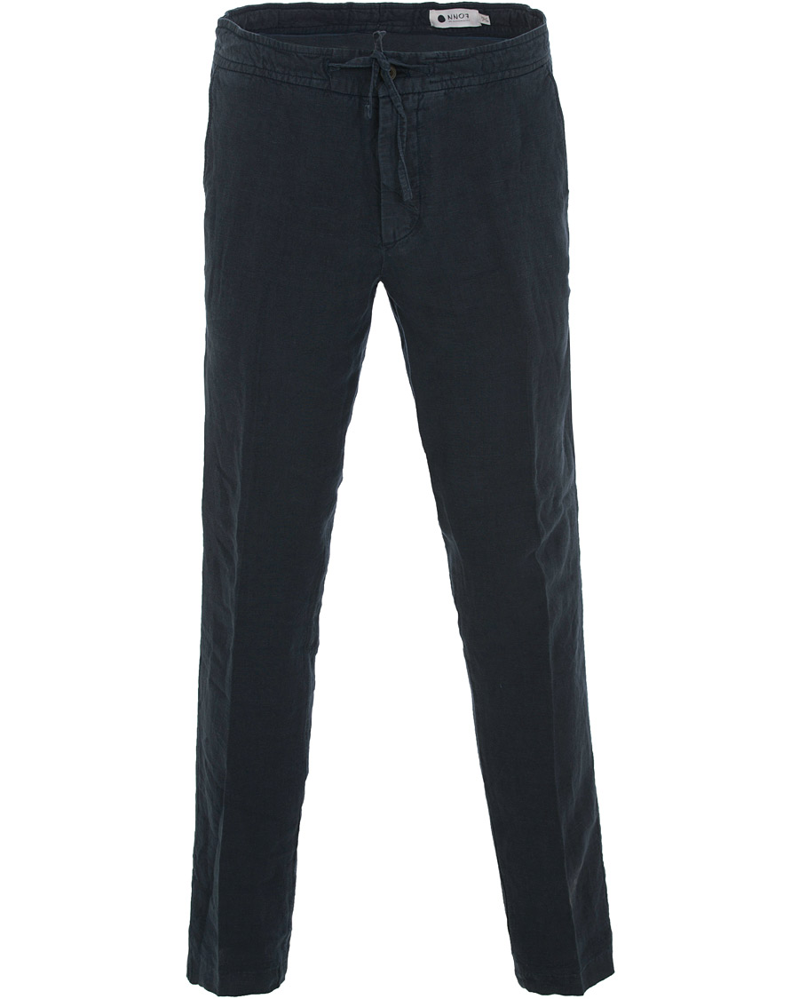 Herre | Bukser | NN07 | New Copenhagen Draw String Linnen Trousers Navy