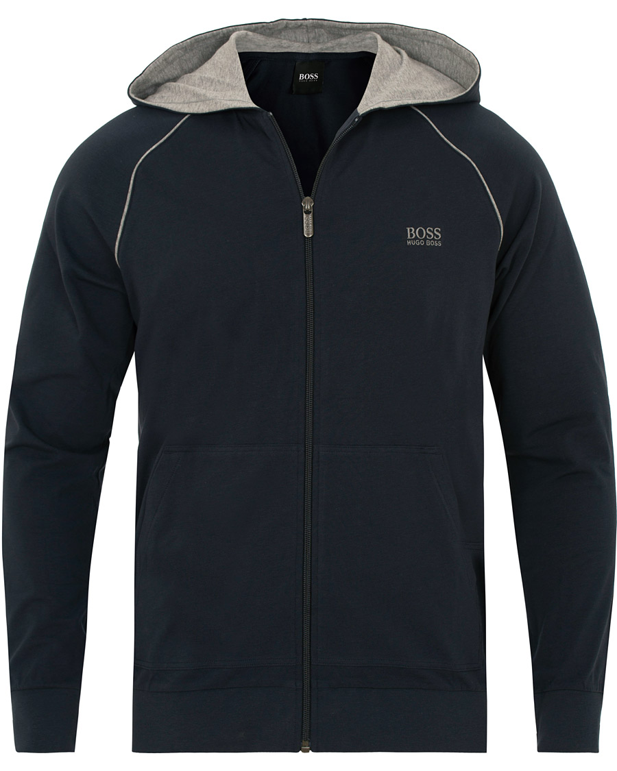 Herre | Trøjer | BOSS BLACK | BOSS Loungewear Full Zip Hoodie Navy
