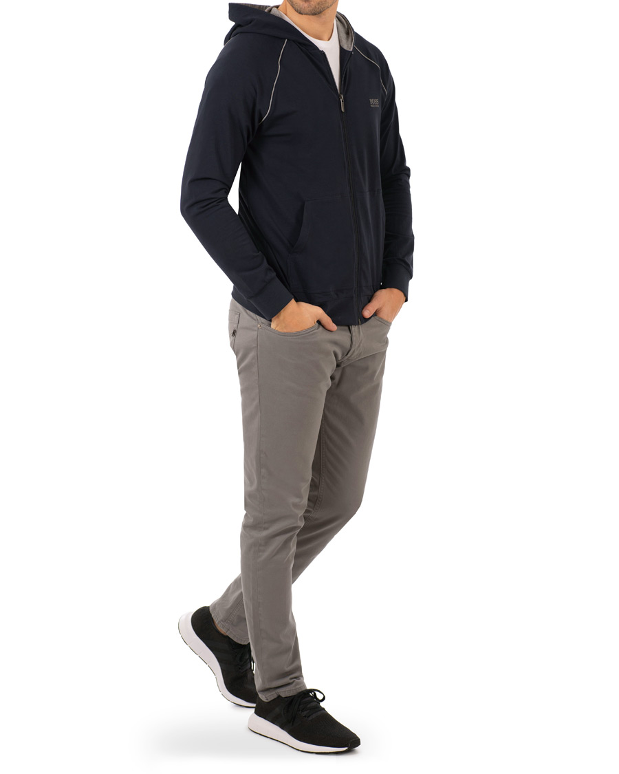 Herre | Trøjer | BOSS BLACK | BOSS Loungewear Full Zip Hoodie Navy
