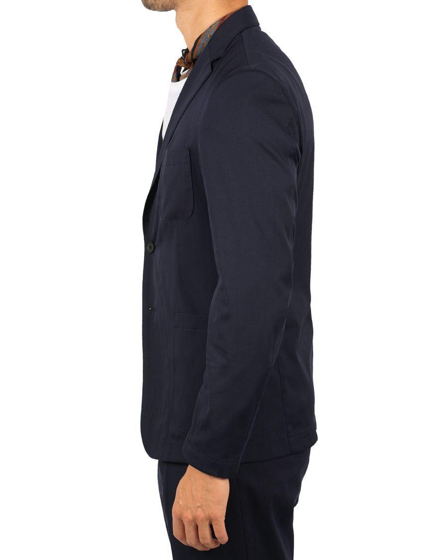 Herre | Blazere & jakker | BOSS BLACK | BOSS Noswen Cotton Stretch Tailoring Blazer Navy