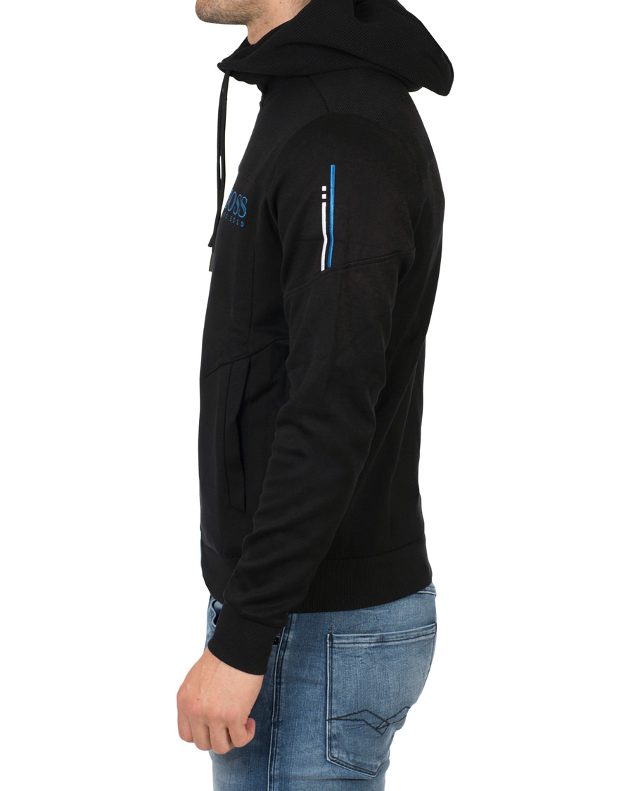 Herre | Trøjer | BOSS GREEN | BOSS Athleisure Saggy Full Zip Hoodie Black