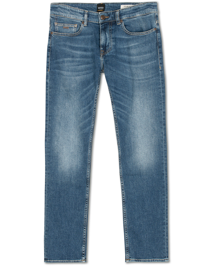 Herre | Jeans | BOSS ORANGE | BOSS Casual Delaware Slim Fit Stretch Jeans Aqua Blue