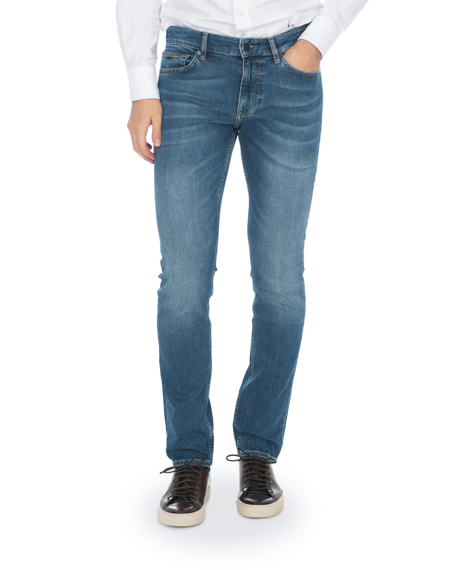 Herre | Jeans | BOSS ORANGE | BOSS Casual Delaware Slim Fit Stretch Jeans Aqua Blue