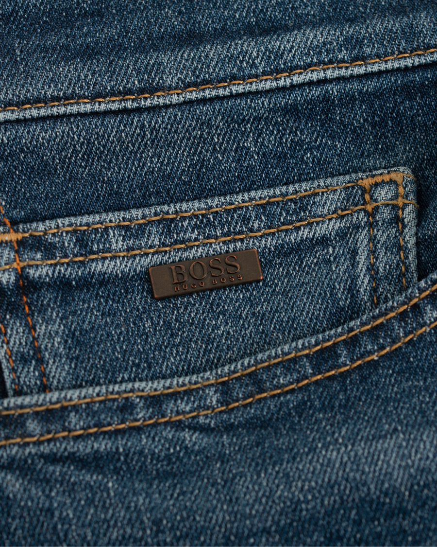 Herre | Jeans | BOSS ORANGE | BOSS Casual Delaware Slim Fit Stretch Jeans Aqua Blue