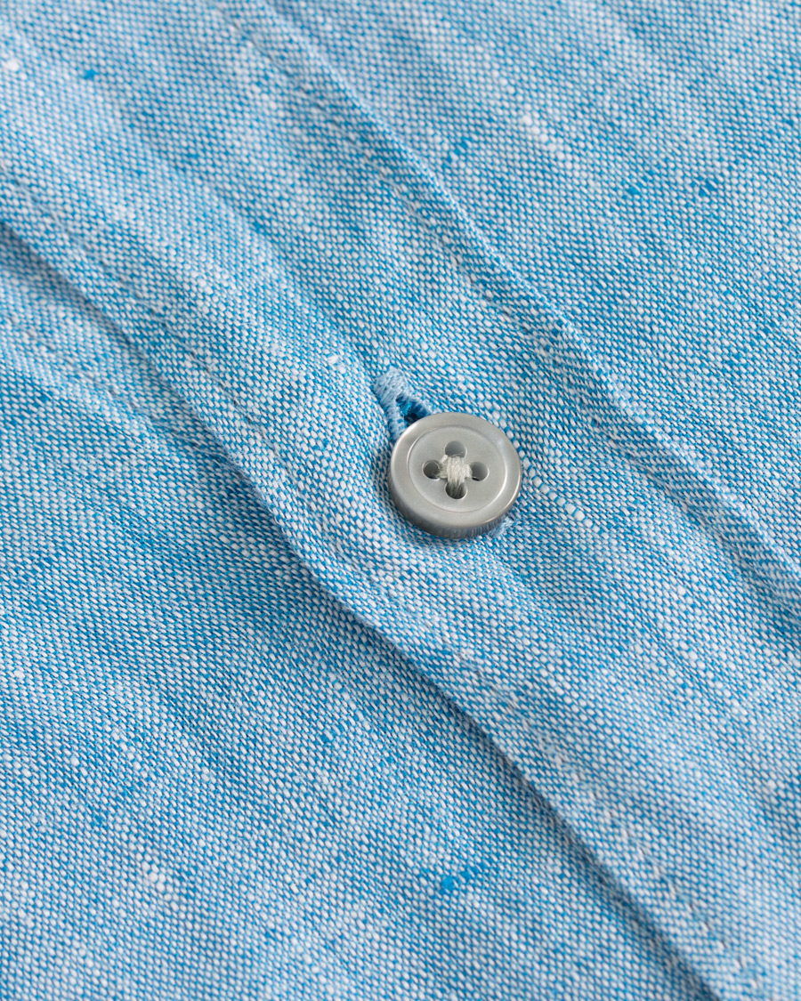 Herre | Skjorter | BOSS BLACK | BOSS Lukas Linen Shirt Light Blue