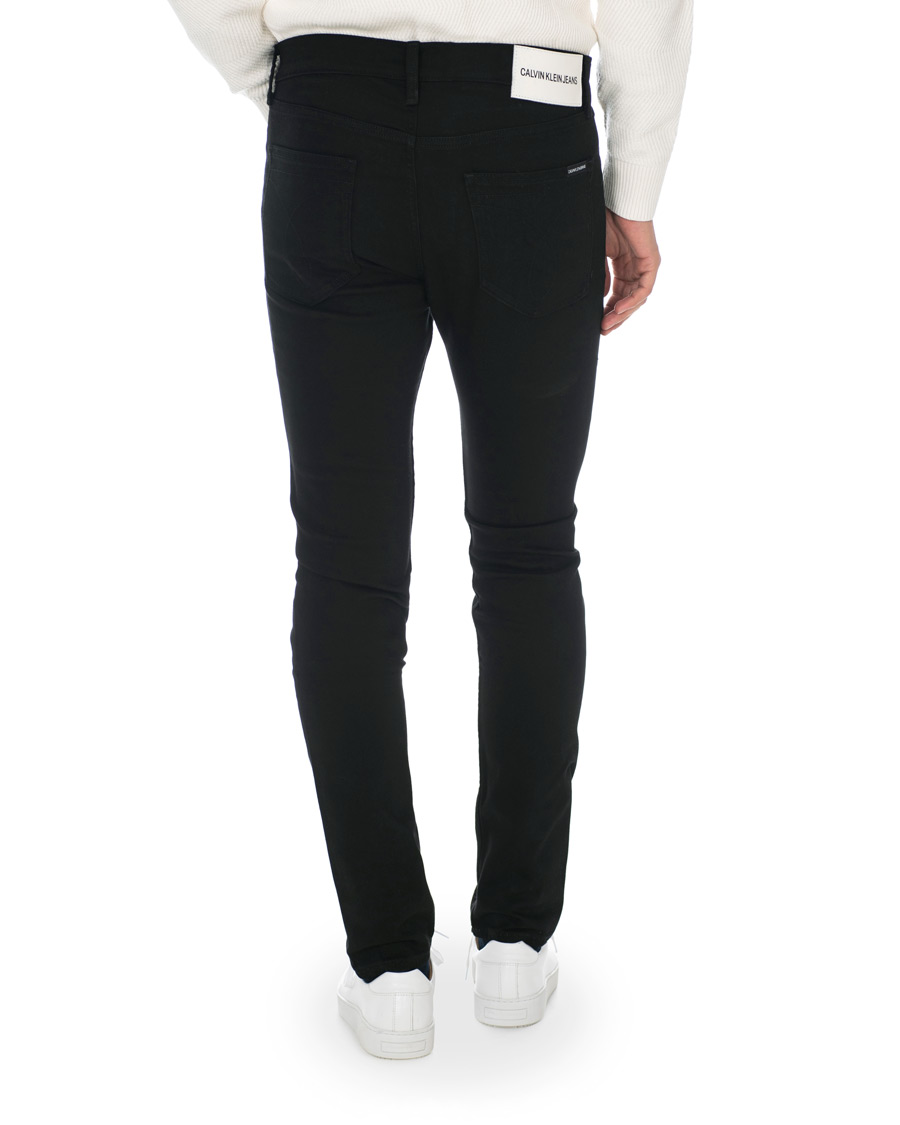 Herre | Jeans | Calvin Klein Jeans | Skinny Fit 016 Stretch Jeans Stay Black