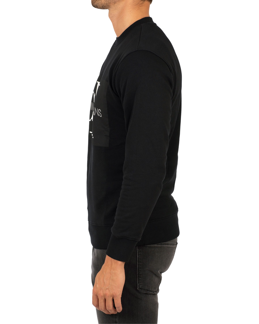 Herre | Trøjer | Calvin Klein Jeans | Basic Monogram Logo Crew Neck Sweatshirt Black