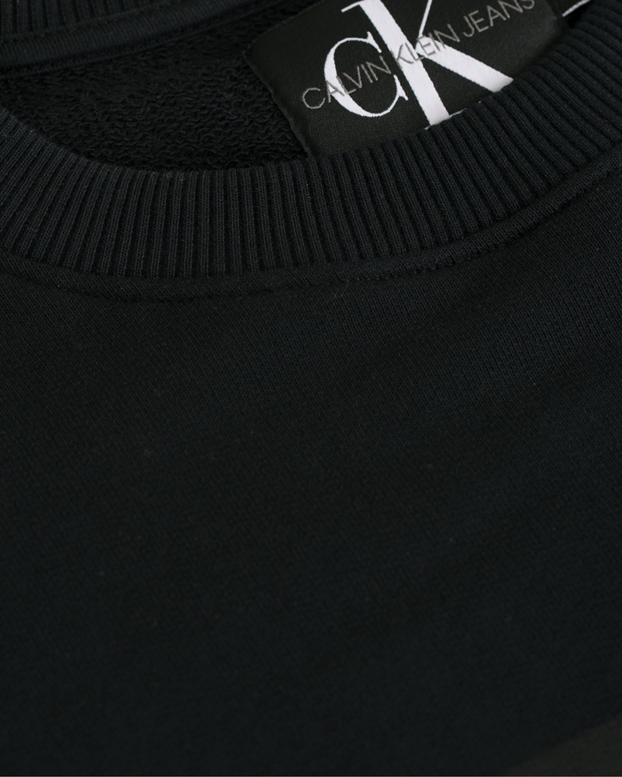 Herre | Trøjer | Calvin Klein Jeans | Basic Monogram Logo Crew Neck Sweatshirt Black