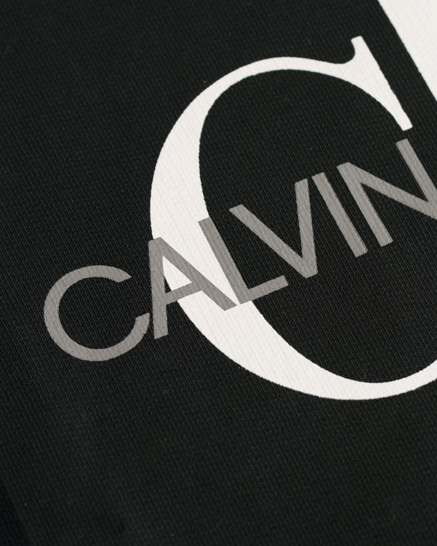 Herre | Trøjer | Calvin Klein Jeans | Basic Monogram Logo Crew Neck Sweatshirt Black