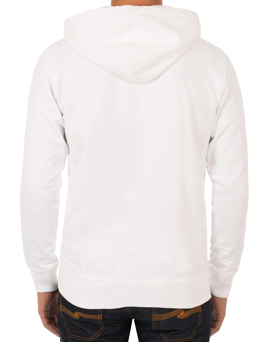 Herre | Trøjer | Calvin Klein Jeans | Institutional Logo Zip Through Hoodie Bright White