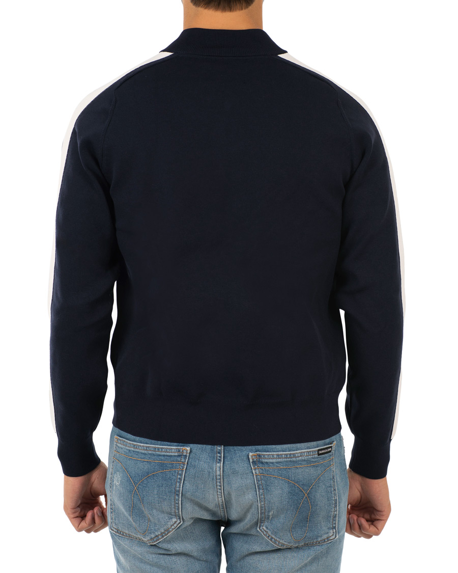 Herre | Trøjer | Calvin Klein Jeans | Contrast Sleeve Stripe Nylon Bomber Night Sky