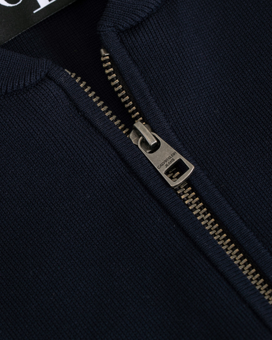 Herre | Trøjer | Calvin Klein Jeans | Contrast Sleeve Stripe Nylon Bomber Night Sky